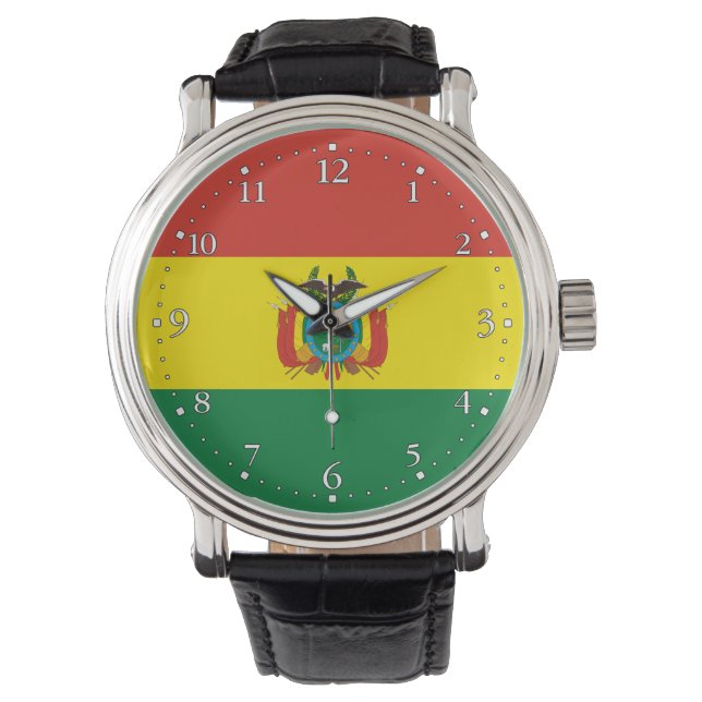 Patriotic Bolivia Flagga Armbandsur (Framsida)