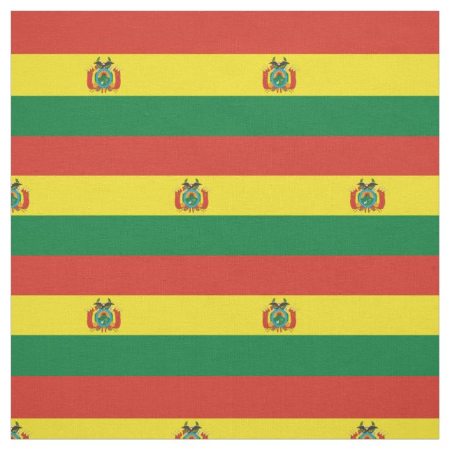 Patriotic Bolivia Flagga Fabric Tyg (Provkarta)