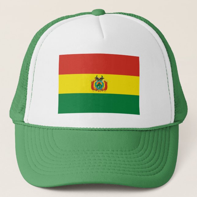 Patriotic Bolivia Flagga Keps (Framsida)