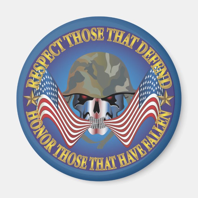 Patriotic Bones Magnet (Framsidan)