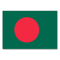 Patriotic bord-kort med Flagga av Bangladesh