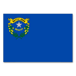 Patriotic bord-kort med Flagga av Nevada Bordsnummer
