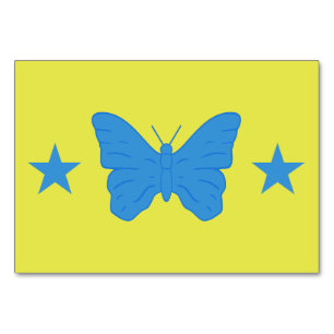 Patriotic bord-kort med Flagga Bady Bassit Bordsnummer
