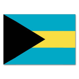 Patriotic bord-kort med Flagga Bahamas Bordsnummer