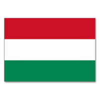 Patriotic bord-kort med Flagga från Ungern