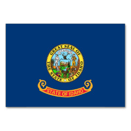 Patriotic bord-kort med Flagga Idaho Bordsnummer