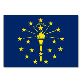 Patriotic bord-kort med Flagga Indiana Bordsnummer