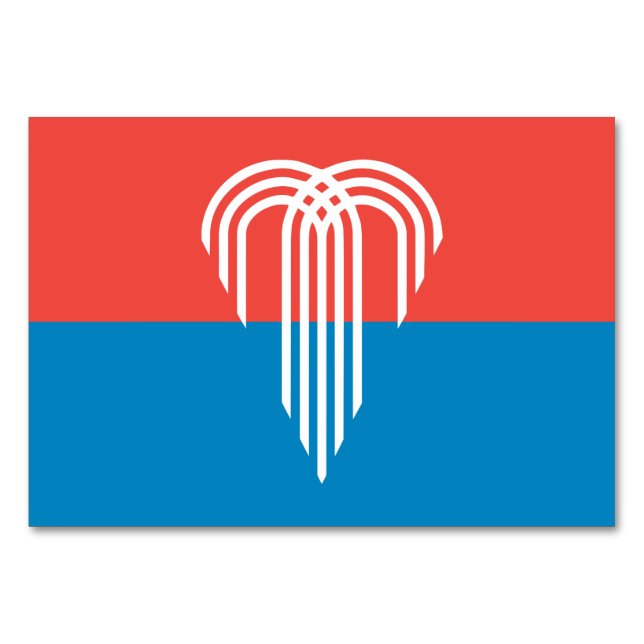 Patriotic bord-kort med Flagga Kansas City Bordsnummer (Framsidan)