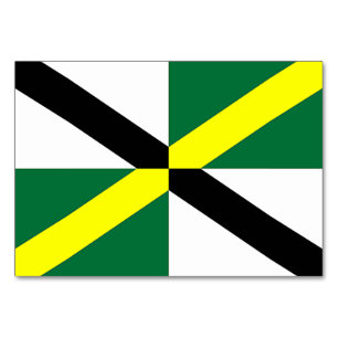 Patriotic bord-kort med Flagga Monterey Bordsnummer