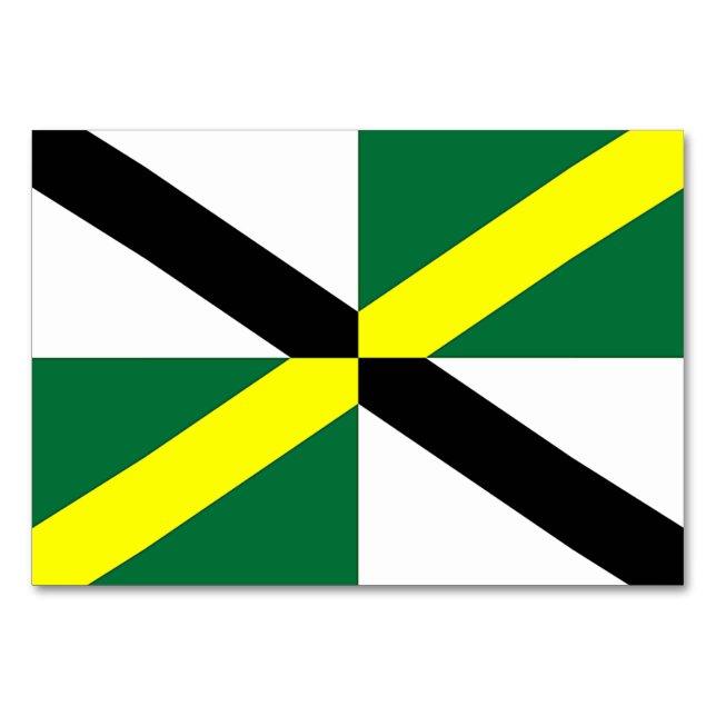 Patriotic bord-kort med Flagga Monterey Bordsnummer (Framsidan)