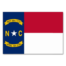 Patriotic bord kort med Flagga North Carolina