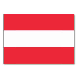 Patriotic bord-kort med Flagga Österrike Bordsnummer