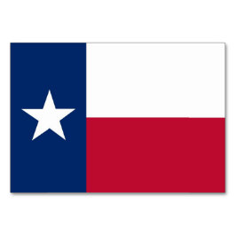 Patriotic bord-kort med Texas Flagga Bordsnummer