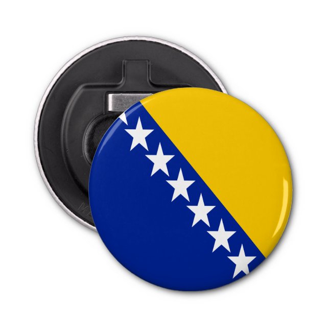 Patriotic Bosnien och Hercegovina Flagga Flasköppnare (Framsidan)