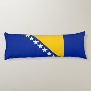 Patriotic Bosnien och Hercegovina Flagga Kroppskudde