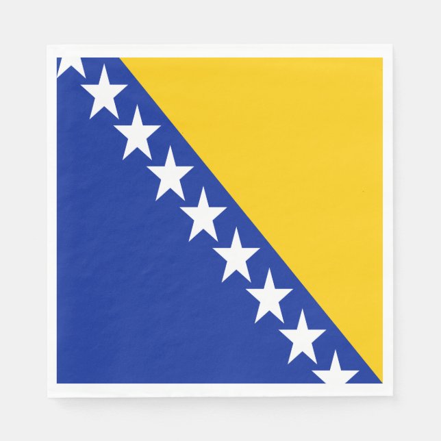 Patriotic Bosnien och Hercegovina Flagga Pappersservett (Framsidan)