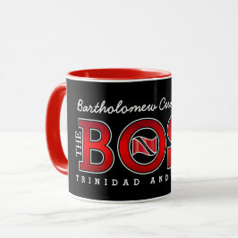 Patriotic BOSS Trinidad and Tobago Flag and NAME Mugg