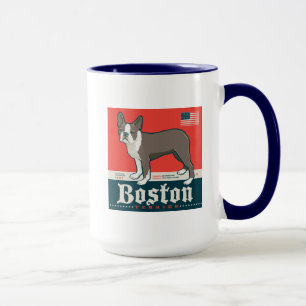 Patriotic Boston Terrier Mugg