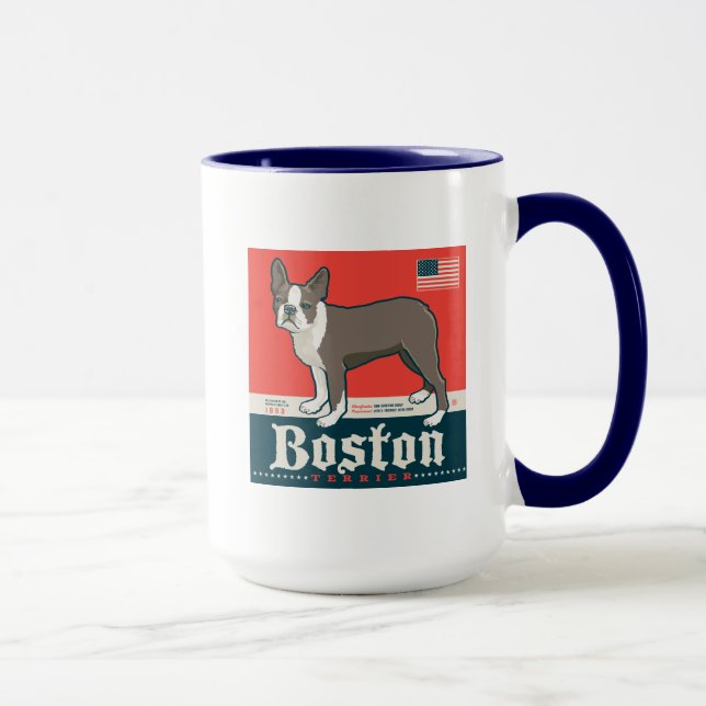 Patriotic | Boston Terrier Mugg (Höger)