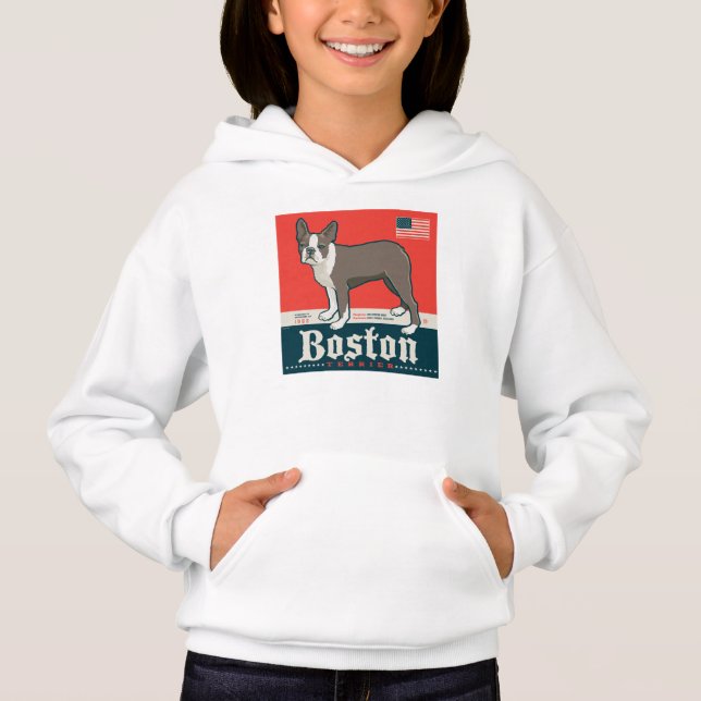 Patriotic | Boston Terrier T Shirt (Framsida)