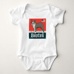 Patriotic Boston Terrier T Shirt