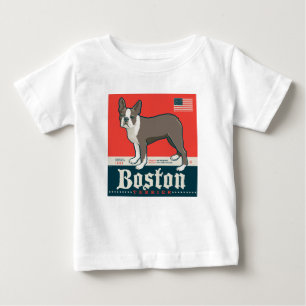 Patriotic   Boston Terrier T Shirt
