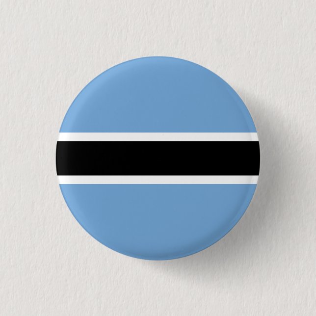 Patriotic Botswana Flagga Button Knapp (Framsida)