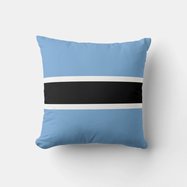 Patriotic Botswana Flagga Dekorativ kudde (Framsida)