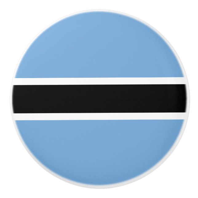 Patriotic Botswana Flagga Knopp (Framsidan)