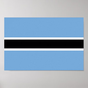 Patriotic Botswana Flagga Poster