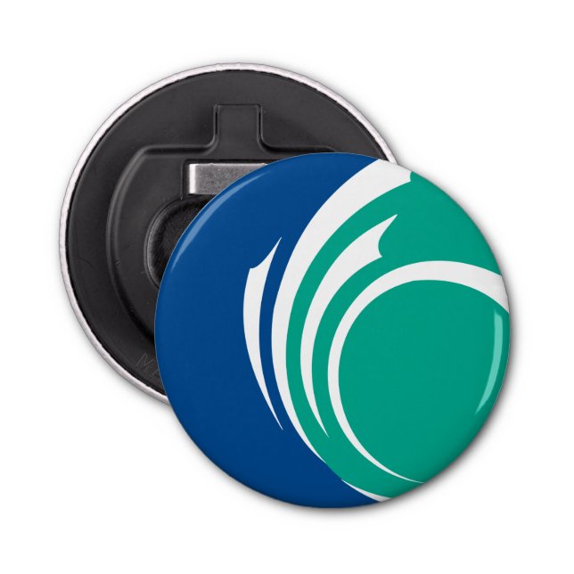 Patriotic bottle opener with Flag of Ottawa Flasköppnare (Framsidan)