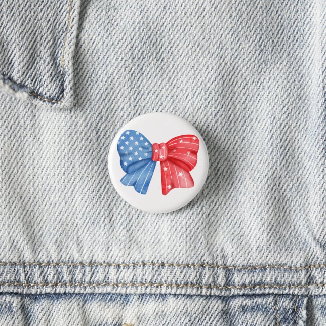 Patriotic Bow Knapp (Skapare uppladdad)