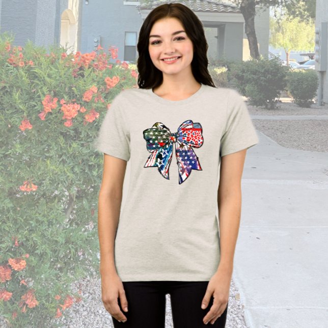 Patriotic Bow T Shirt (Skapare uppladdad)