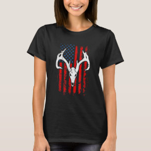 Patriotic Bowhunting Bow Hunter Hjort Hunting Amer T Shirt