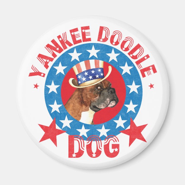 Patriotic Boxer Magnet (Framsidan)