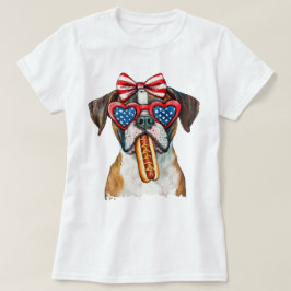 Patriotic Boxer T Shirt