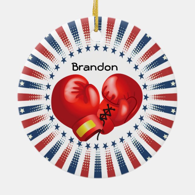 Patriotic Boxing Design Ornament (Baksidan)