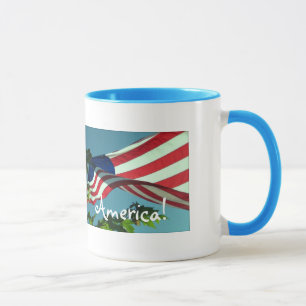 Patriotic Bra Morgon America Beverage Mugg
