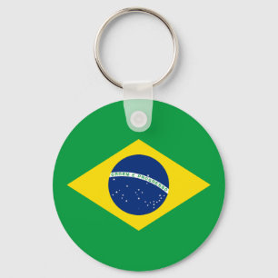 Patriotic Brasilien Flagga Nyckelring
