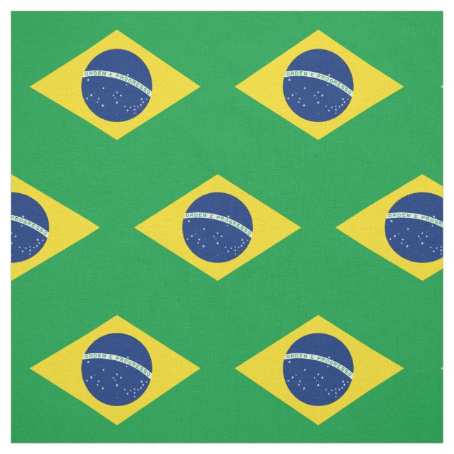 Patriotic Brasilien Flagga Tyg (Provkarta)