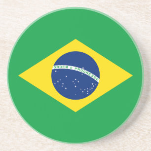 Patriotic Brasilien Flagga Underlägg