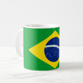 Patriotic Brazil Flag mug - Kaffemugg