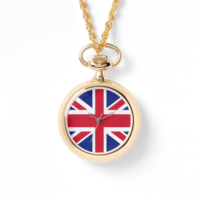 Patriotic British Union Jack Flagga Armbandsur (Framsida)