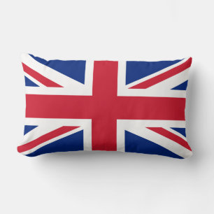 Patriotic British Union Jack Flagga Lumbar Cushion Lumbarkudde