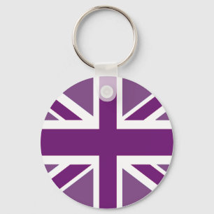Patriotic British Union Jack Flagga Nyckelring