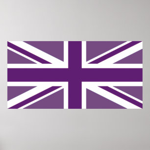 Patriotic British Union Jack Flagga Poster