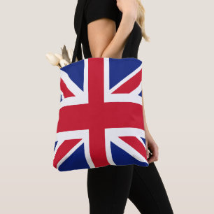 Patriotic British Union Jack Flagga Tygkasse