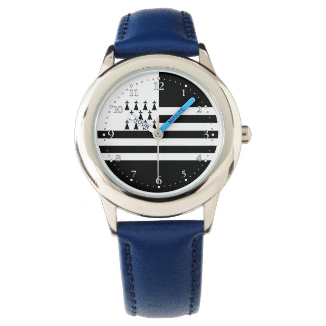 Patriotic Brittany Flagga Watch Armbandsur (Framsida)