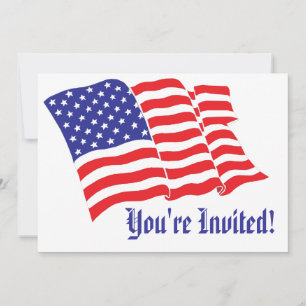 Patriotic Bröllop Inbjudningar