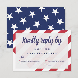Patriotic Bröllop OSA Card